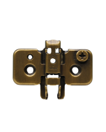 ANTIQUE BRASS PLATED BLUM MOUNTING PLATE CLIP & CLIP TOP 0MM NP NO.8748653 CRUCIFORM SCREW-ON