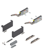 PAIR AVENTOS HK TOP TIP-ON 22K2700T DARK GREY SHORT KIT    (UP TO 500MM HIGH)