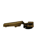 ANTIQUE BRASS PLATED BLUM CLIP TOP HINGE 110DEG SPRUNG N.P OVERLAY WITH INTEGRATED BLUMOTION 08884623 OVERLAY APPLICATION 