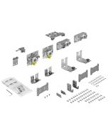 HETTICH TOPLINE L, SET OF RUNNING AND GUIDE COMPONENTS, 18 - 30 MM, 2-DOOR, FRONT MOST DOOR, RIGHT