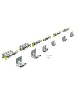HETTICH TOPLINE XL, SET OF RUNNING AND GUIDE COMPONENTS, STB 19, 17 MM, 18 - 30 MM, 60 KG, 3-DOOR