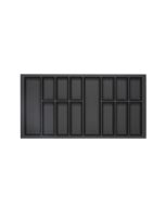 CLASSICO SOFT TOUCH CUTLERY INSERT D500 X W1000 - LEGRABOX BLACK