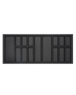 CLASSICO SOFT TOUCH CUTLERY INSERT D500 X W1200 - LEGRABOX BLACK