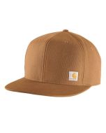 CARHARTT 106665 FIRM DUCK FLAT BRIM CAP CARHARTT® BROWN