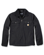 CARHARTT 106432 RUGGED FLEX MONTANA RELAXED FIT DUCK INSULATED JACKET BLACK MEDIUM