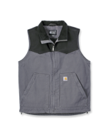 CARHARTT 106433 RUGGED FLEX MONTANA RELAXED FIT DUCK INSULATED VEST SHADOW/BLACK LARGE