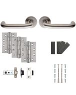 CARLISLE BRASS EUROSPEC NERA SAFETY LEVER FDP DOOR PACK SATIN STAINLESS STEEL