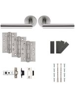 CARLISLE BRASS EUROSPEC TREVIRI MITRED LEVER FDP DOOR PACK SATIN STAINLESS STEEL