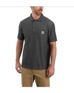 CARHARTT 106685 LOOSE POLO CARBON HEATHER LARGE