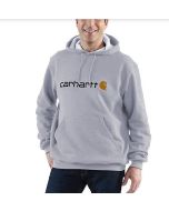 CARHARTT 100074 SIGNATURE LOGO SWEATSHIRT HEATHER GREY MEDIUM
