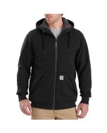 CARHARTT 103308 RAIN DEFENDER® RELAXED FIT MIDWEIGHT SHERPA-LINED FULL-ZIP SWEATSHIRT BLACK MEDIUM