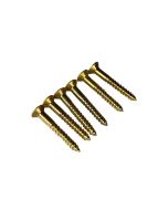 SIMONSWERK 0960 SCREWS FOR HINGE 63 X 35MM SELF-COLOUR BRASS (PACK 6)