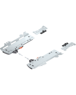 SET (TIP-ON BLUMOTION UNIT + LATCH + ADAPTER), FOR MERIVOBOX, TYPE L5, NL=450-600 MM, TOTAL WEIGHT OF THE PULL-OUT=35-70 KG, 
RIGHT+LEFT       7544767 