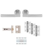 CARLISLE BRASS LAGOS LATCH PACK - ULTIMATE DOOR PACK POLISHED CHROME