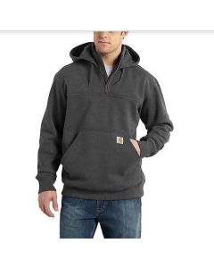 CARHARTT 100617 RAIN DEFENDER® LOOSE FIT HEAVYWEIGHT QUARTER-ZIP HOODIE CARBON HEATHER EXTRA LARGE