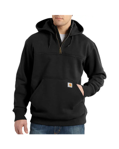 CARHARTT 100617 RAIN DEFENDER® LOOSE FIT HEAVYWEIGHT QUARTER-ZIP HOODIE BLACK SMALL