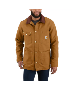 CARHARTT 103825 FIRM DUCK CHORE COAT CARHARTT® BROWN SMALL