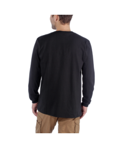 Carhartt 104107 Core Logo T-Shirt Long Sleeve Black