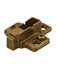 ANTIQUE BRASS PLATED BLUM MOUNTING PLATE CLIP & CLIP TOP 9MM NP NO.07323033 CRUCIFORM SCREW-ON