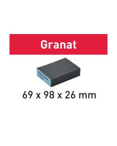 FESTOOL GRANAT 120G SANDING BLOCK PK6 69X98X26