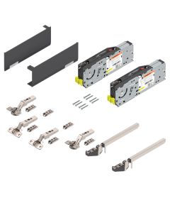 PAIR AVENTOS HF TOP 22F2800 & 20F3200 DARK GREY  KIT  480MM-610MM HIGH