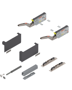 PAIR AVENTOS HK TOP TIP-ON 22K2500T DARK GREY EXTENDED KIT   (501MM HIGHER)