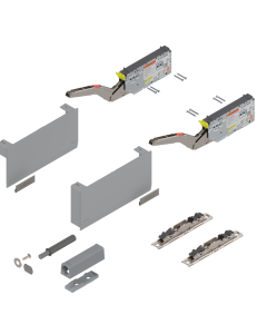 PAIR AVENTOS HK TOP TIP-ON 22K2300T GREY SHORT KIT  (UP TO 500MM HIGH)