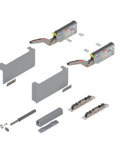 PAIR AVENTOS HK TOP TIP-ON 22K2900T GREY EXTENDED KIT  (501MM HIGHER)