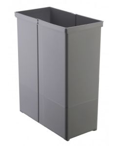 INNER BIN WITH DOUBLE HANDLE | 40L | ALU GREY