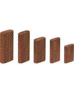 FESTOOL 494862 8MM DOMINO DOWEL SIPO D8X50MM PK300 - WEATHERPROOF MAHOGANY