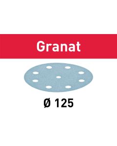 FESTOOL SAND SHEET GRANAT 125DIA 240G PK100