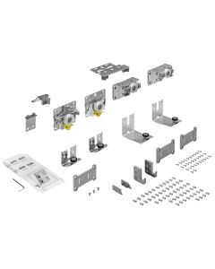 HETTICH TOPLINE L, SET OF RUNNING AND GUIDE COMPONENTS, 18 - 30 MM, 2-DOOR, FRONT MOST DOOR, RIGHT