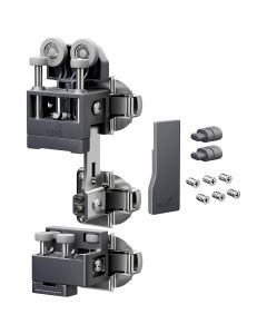 HETTICH WINGLINE L, SET OF HEAVY DUTY FITTINGS, WITH BOTTOM GUIDE, 25 KG, ANTHRACITE, RIGHT, WITHOUT SELF CLOSING FEATURE
