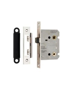 CARLISLE BRASS EASI-T RESIDENTIAL BATHROOM LOCK 78MM NICKEL PLATE SQUARE