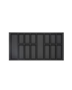 CLASSICO SOFT TOUCH CUTLERY INSERT D500 X W1000 - LEGRABOX BLACK