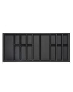 CLASSICO SOFT TOUCH CUTLERY INSERT D500 X W1200 - LEGRABOX BLACK