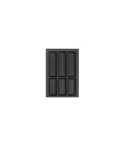 CLASSICO SOFT TOUCH CUTLERY INSERT D500 X W400 - LEGRABOX BLACK