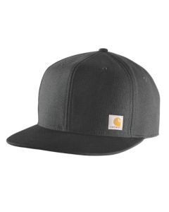 CARHARTT 106665 FIRM DUCK FLAT BRIM CAP BLACK
