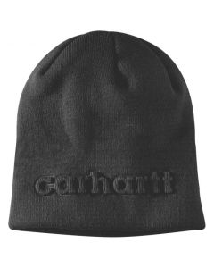 CARHARTT 107002 KNIT EMBOSSED BEANIE BLACK