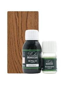 RUBIO MONOCOAT OIL & 2C CASTLE BROWN 100ML