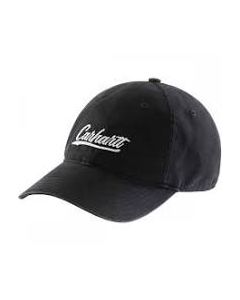 CARHARTT 105247 CANVAS SCRIPT GRAPHIC CAP BLACK