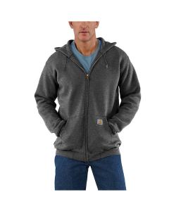 CARHARTT K122 ZIP HOODED SWEATSHIRT CARBON HEATHER MEDIUM