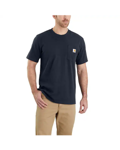 CARHARTT 103296 K87 POCKET S/S T-SHIRT NAVY MEDIUM