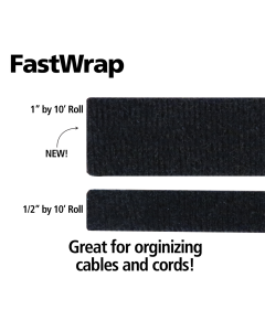 FASTWRAP 1/2'' X 10' HOOK & LOOP WRAP FW-1/2X10
