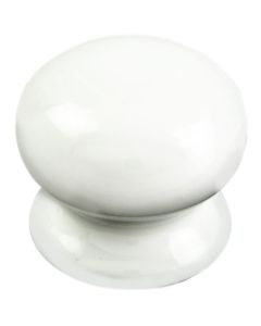 CARLISLE BRASS PORCELAIN KNOB 30MM PORCELAIN WHITE