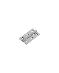CARLISLE BRASS BUTT HINGES 50X28X1.4MM SATIN CHROME PAIR (WITH SCREWS TO SUIT)