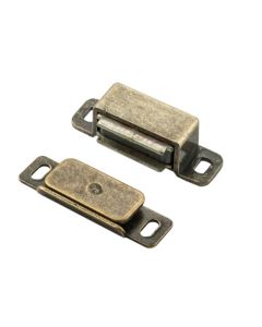 CARLISLE BRASS SUPERIOR STEEL MAGNETIC CATCH (INC SCREWS) FLORENTINE BRONZE 6KG PULL