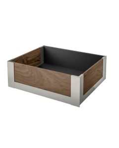 Legrabox Free C Height (177mm) Internal Drawer With Walnut Stainless Steel