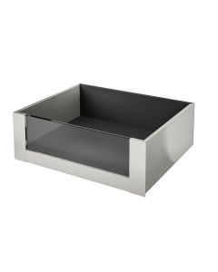 Legrabox C Height (177mm) Internal Drawer With Full Height Glass Stainless Steel