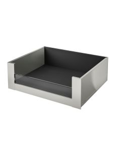 Legrabox C Height (177mm) Internal Drawer with Half Height Glass Stainless Steel